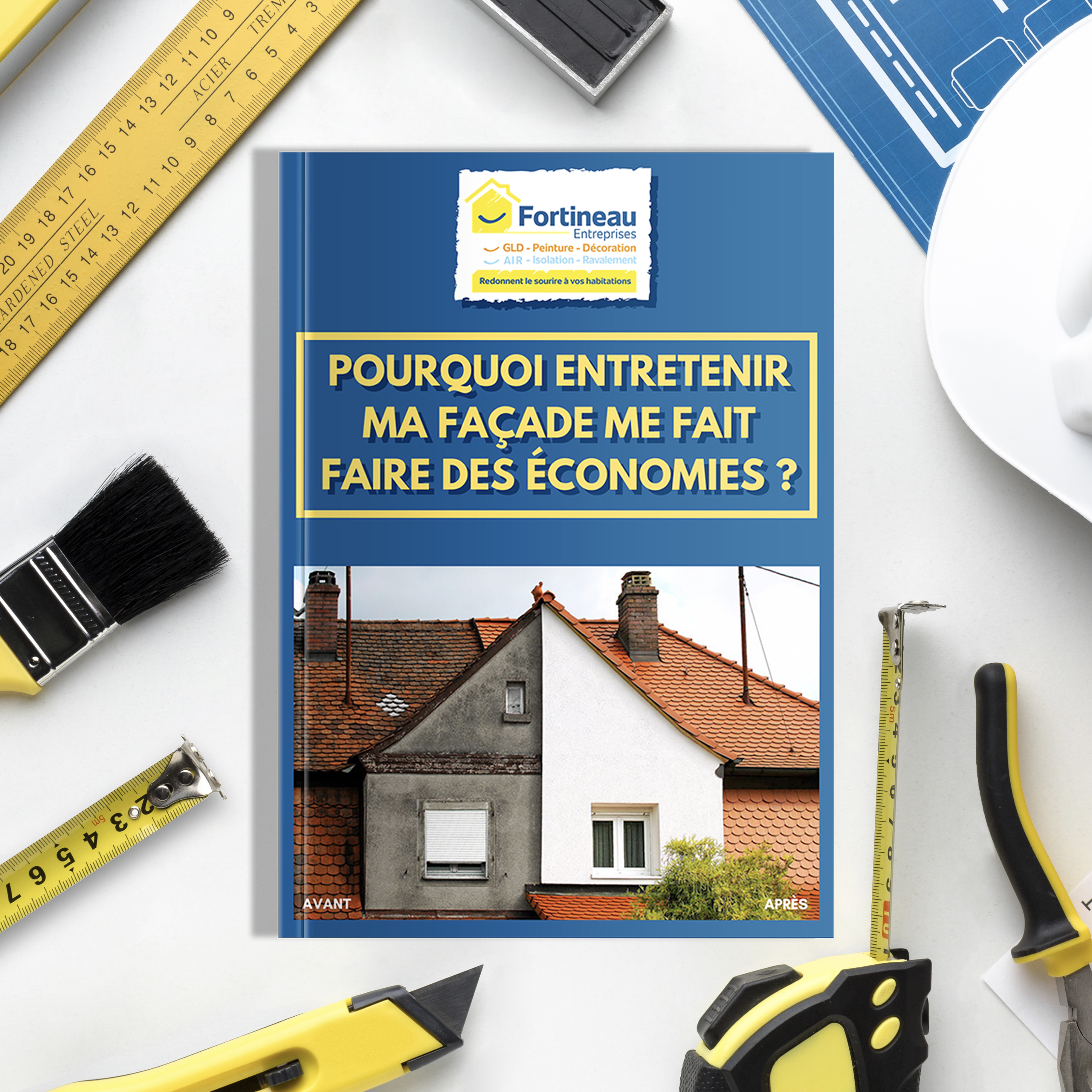 Présentation du livre bleu nettoyage et ravalement de façade : Pourquoi entretenir ma façade me fait faire des économies ?