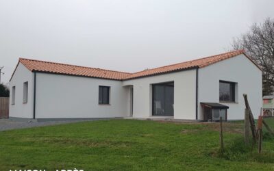 Ravalement de façade à Saint Philbert de Grand Lieu 44310