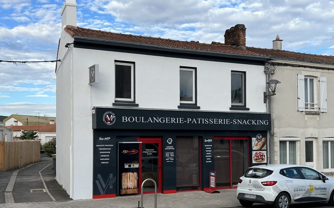 Ravalement de façade – Boulangerie du Lac – La Chevrolière